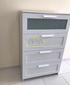BRIMNES Chest of 4 drawers, white/frosted glass ,From IKEA - Image 11