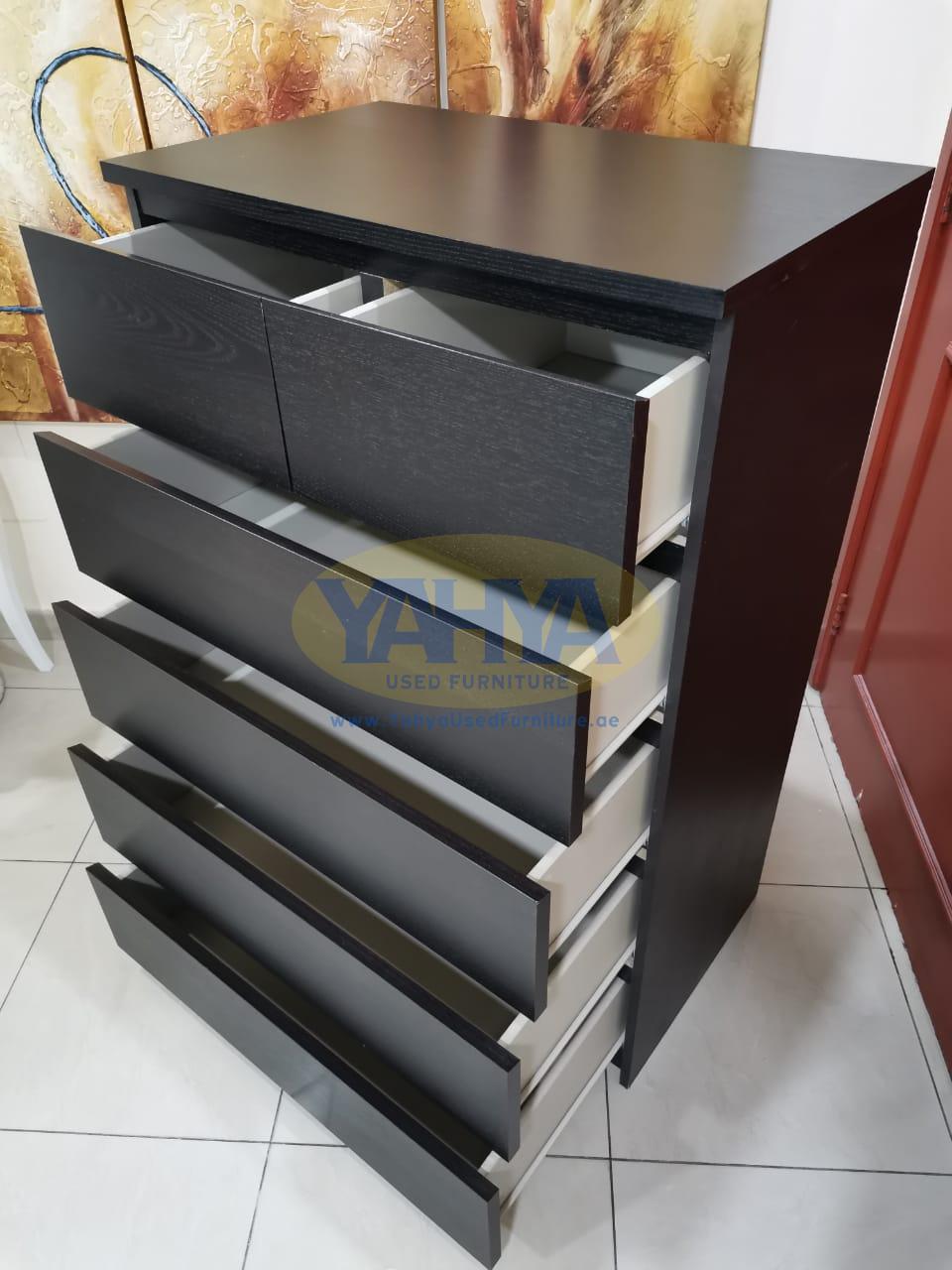 Black deals malm drawers