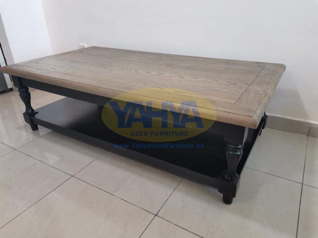 Rectangular coffee table, luxury solid wood used in UAE • Yahya Used ...
