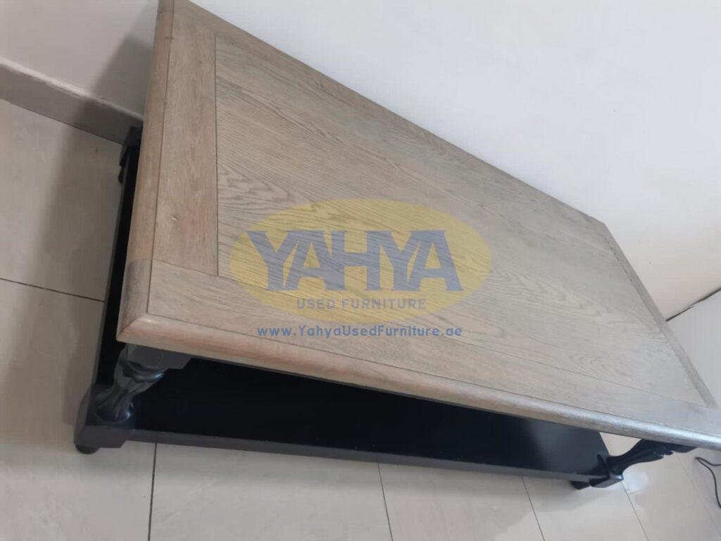 Rectangular coffee table, luxury solid wood used in UAE • Yahya Used ...