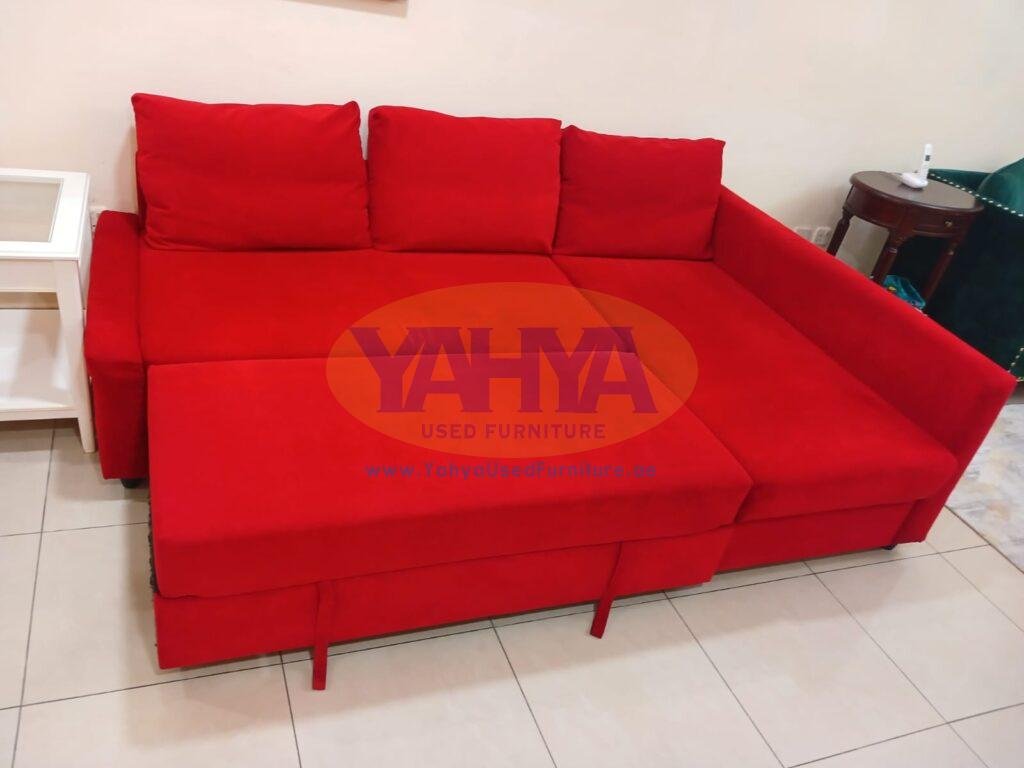 FRIHETEN Corner sofabed with storage, Hyllie red From IKEA • Yahya