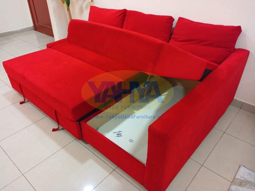 FRIHETEN Corner sofabed with storage, Hyllie red From IKEA • Yahya