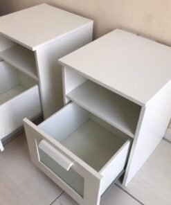 BRIMNES Bedside table, white From IKEA - Image 4