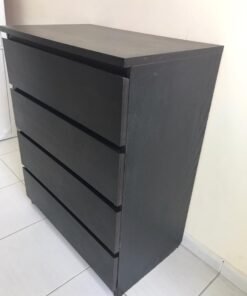 MALM Chest of 4 drawers, black brown IKEA - Image 2