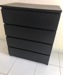 MALM Chest of 4 drawers, black brown IKEA - Image 10