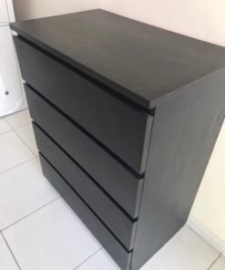 MALM Chest of 4 drawers, black brown IKEA - Image 12
