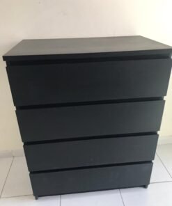 MALM Chest of 4 drawers, black brown IKEA - Image 14