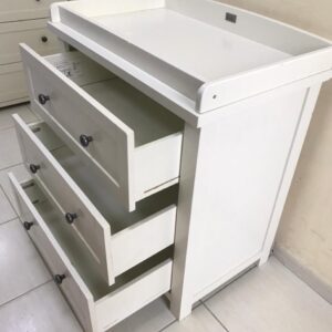 Silver cross changing clearance table