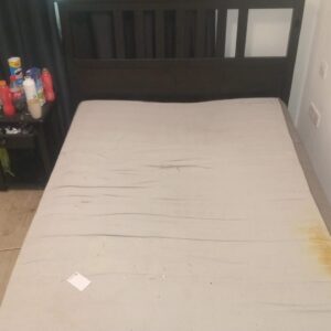 IKEA black bed