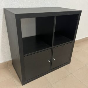 IKEA black storage unit