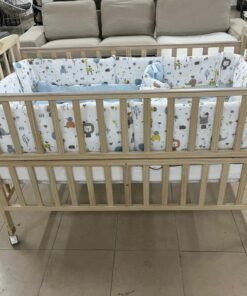 Baby crib with mattress