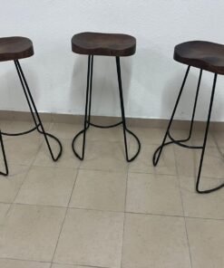 Three wooden chairs from Home Centre