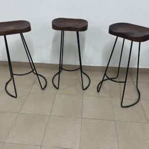 Three wooden chairs from Home Centre