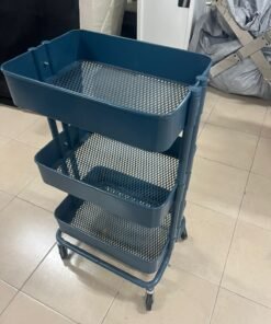 RASKOG Home Kitchen Bedroom Storage Utility Cart, Beige