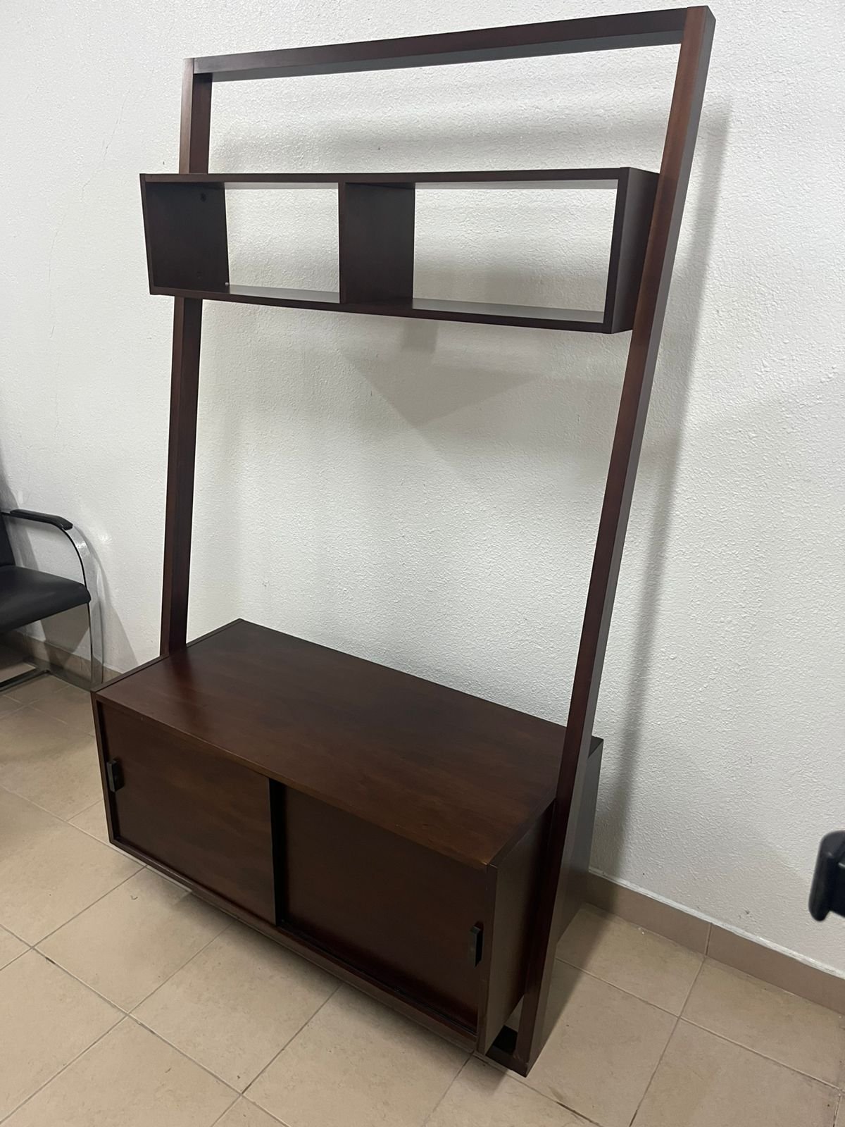 Crate & Barrel Sloane Leaning Media Stand