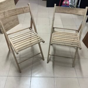 Two folding chairs from IKEA