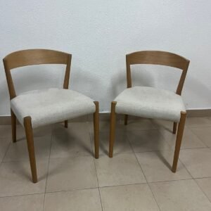 Two wooden chairs