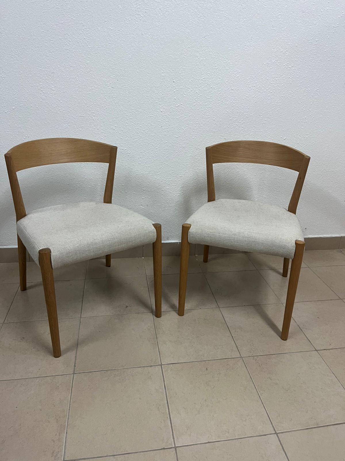 Two wooden chairs