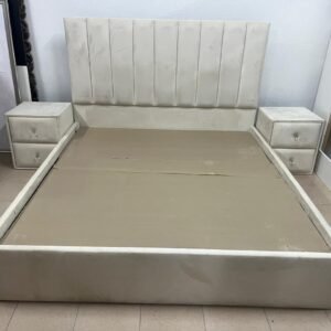 King size bed with nightstand
