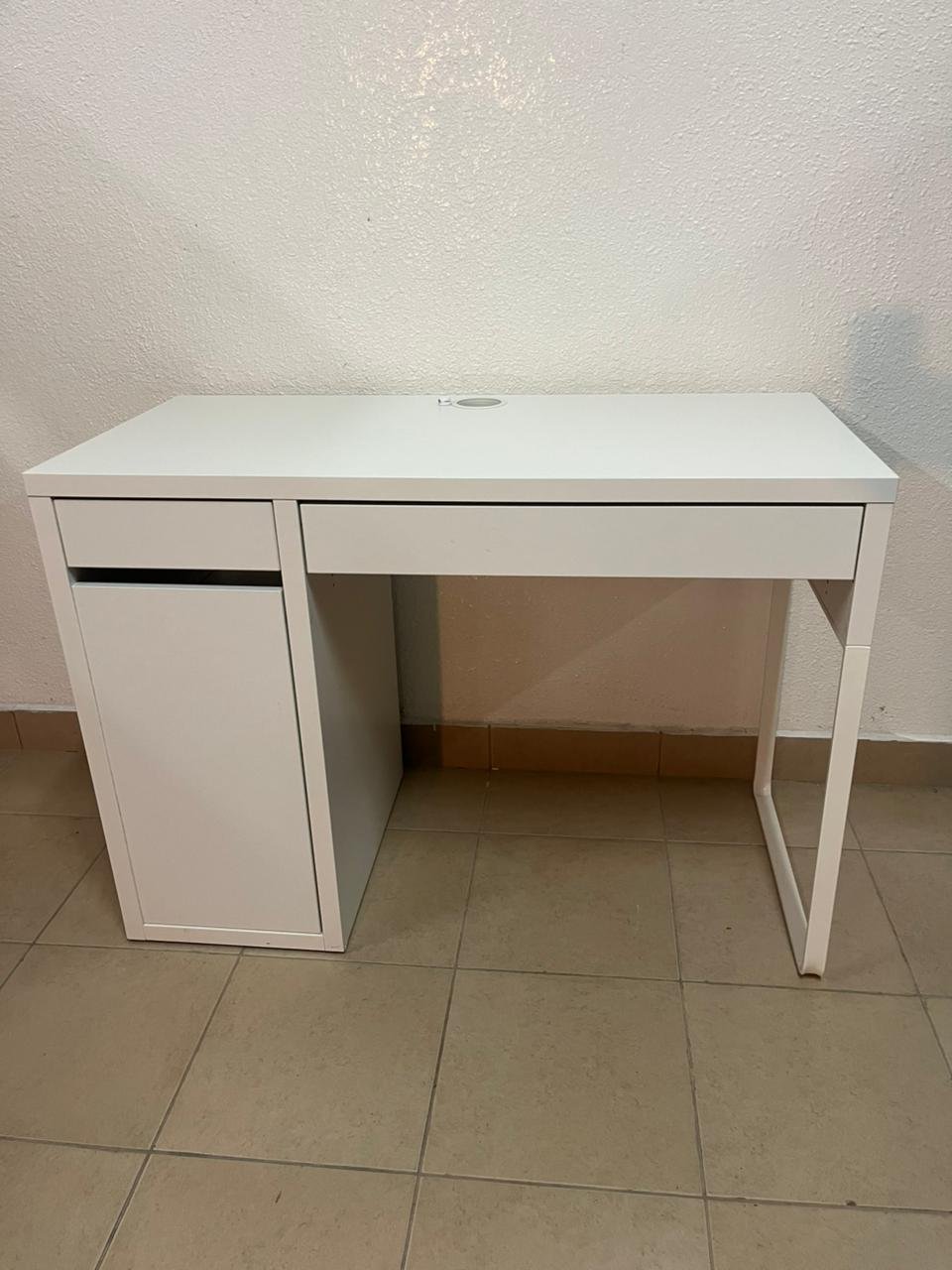 White desk from IKEA