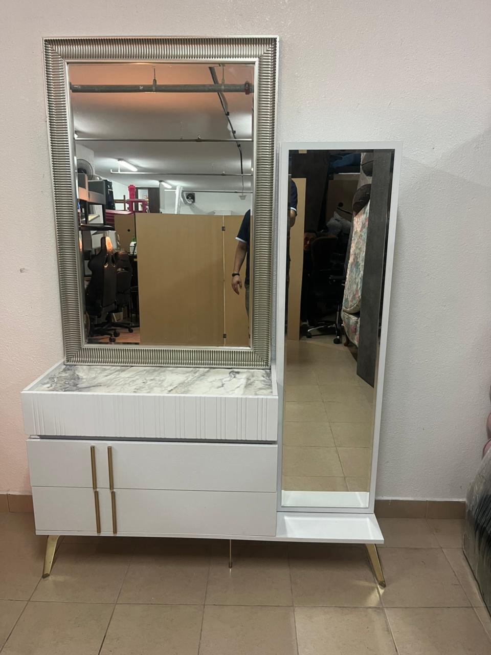 Dressing table with wardrobe