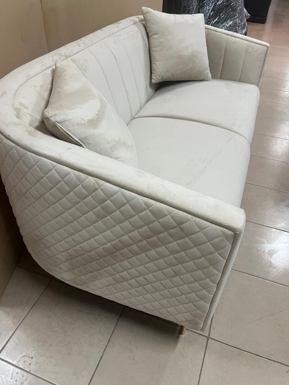 Two-seater sofa from Home Centre, used for one month