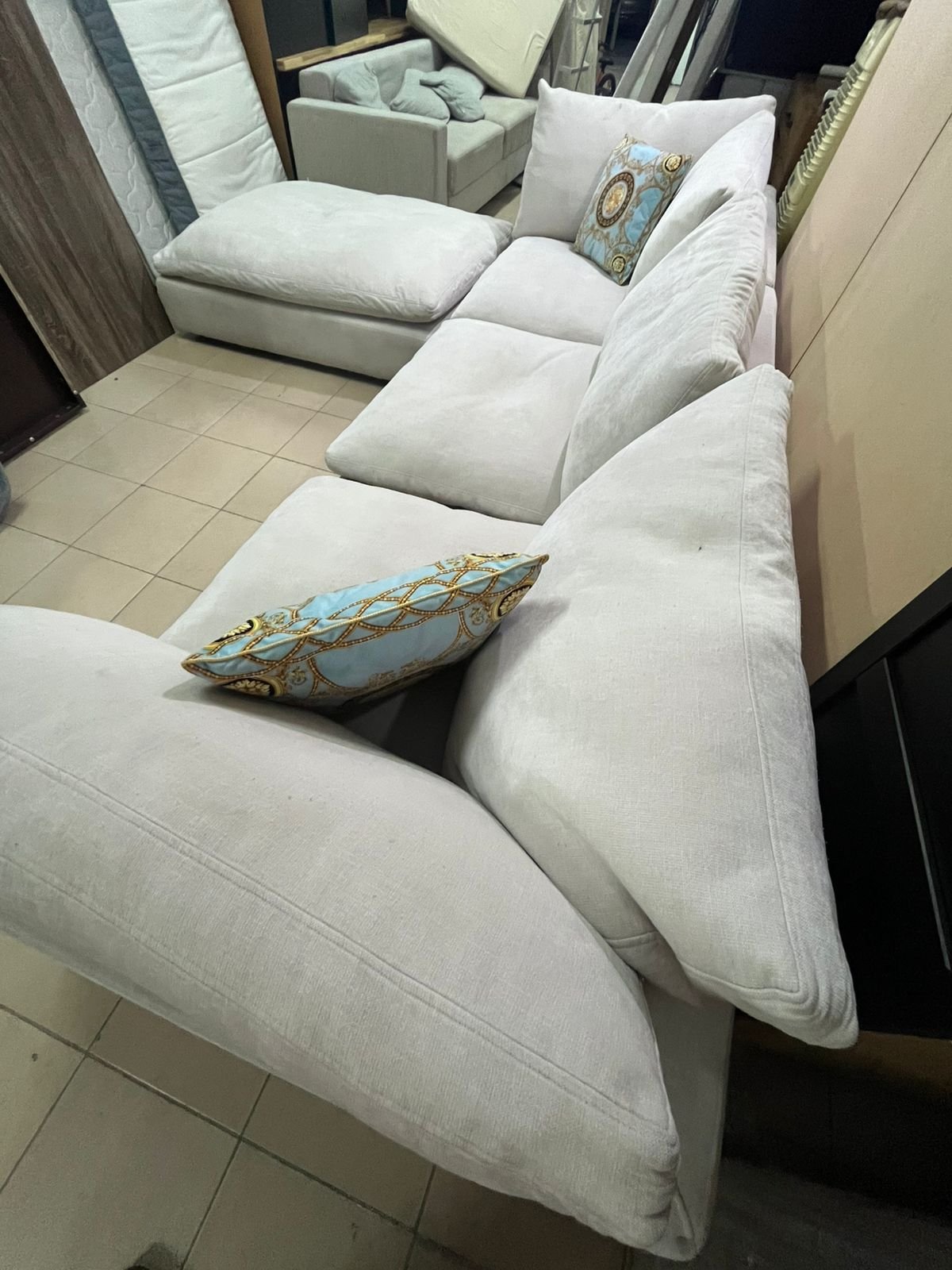 A sofa made of ostrich feathers, perfect for relaxing. - Image 2