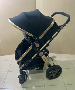Pikkabo Luxury Pram Stroller-Black