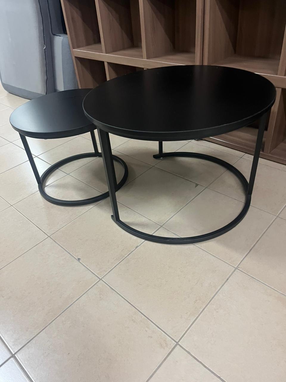 Round coffee table, nesting coffee table set - Image 2