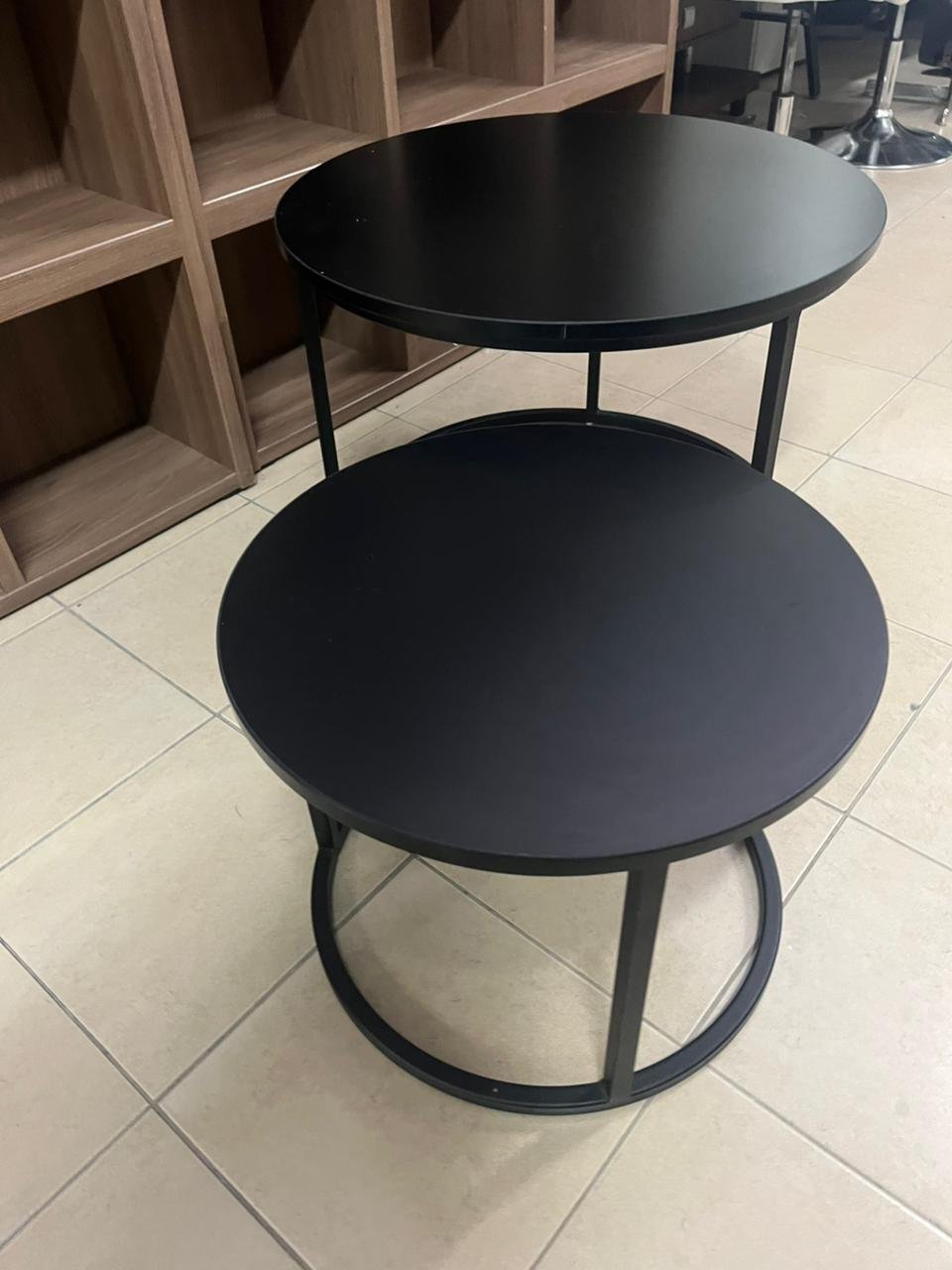 Round coffee table, nesting coffee table set - Image 3