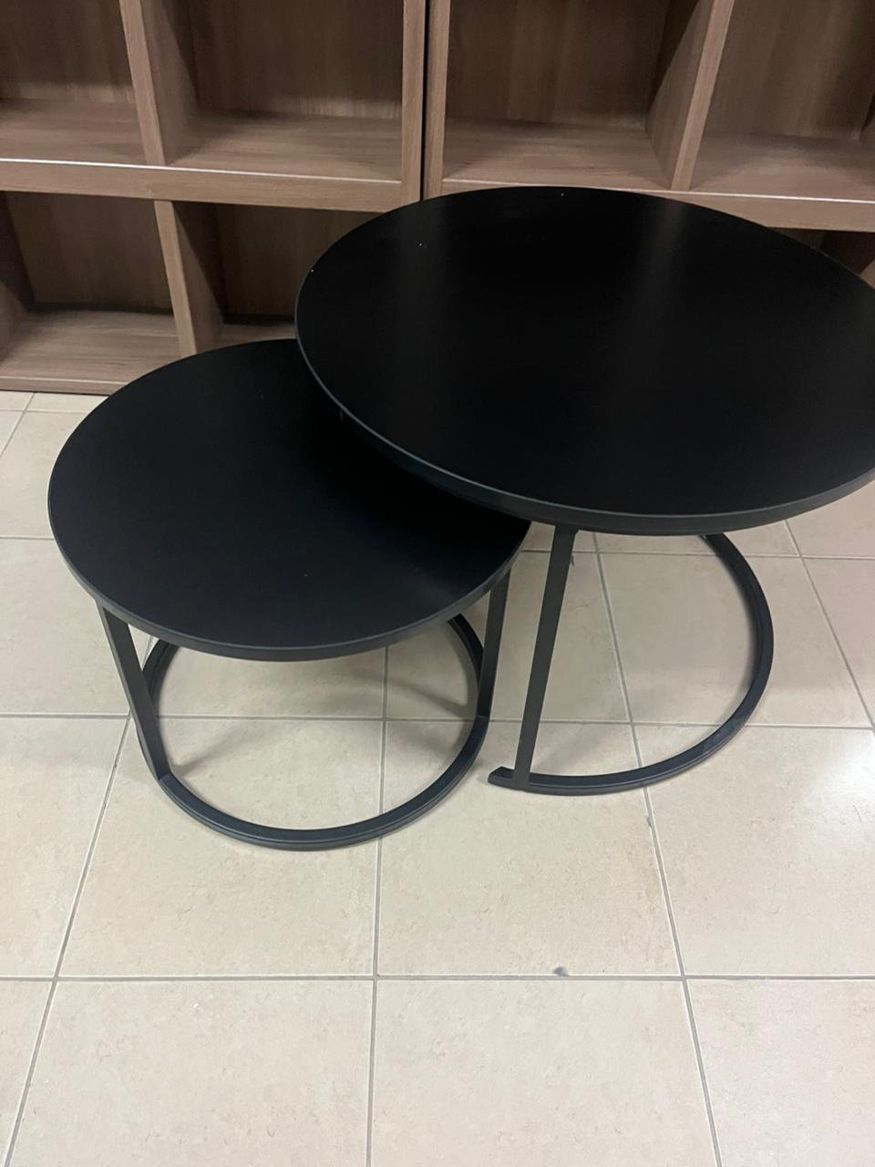 Round coffee table, nesting coffee table set - Image 7