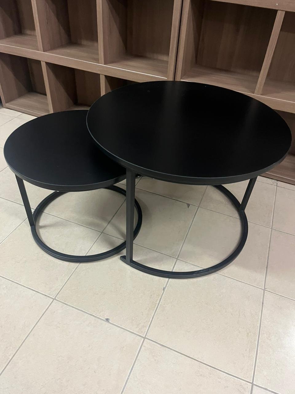 Round coffee table, nesting coffee table set - Image 8
