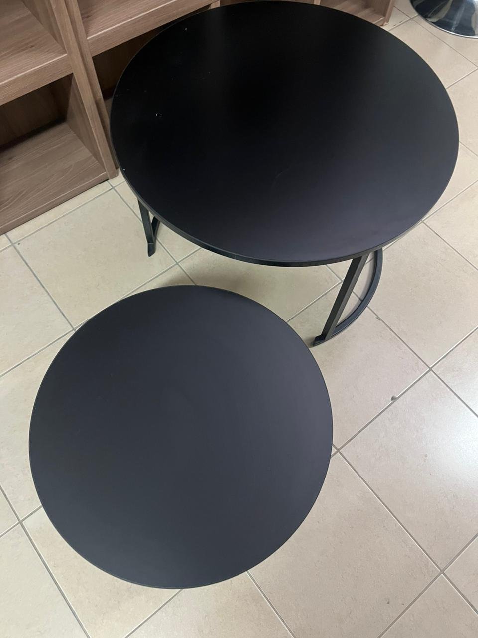 Round coffee table, nesting coffee table set - Image 9