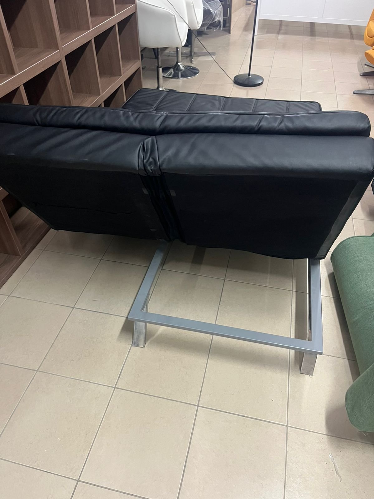 Leather sofa bed - Image 7