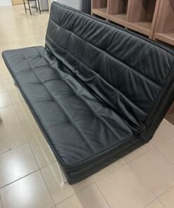 Leather sofa bed