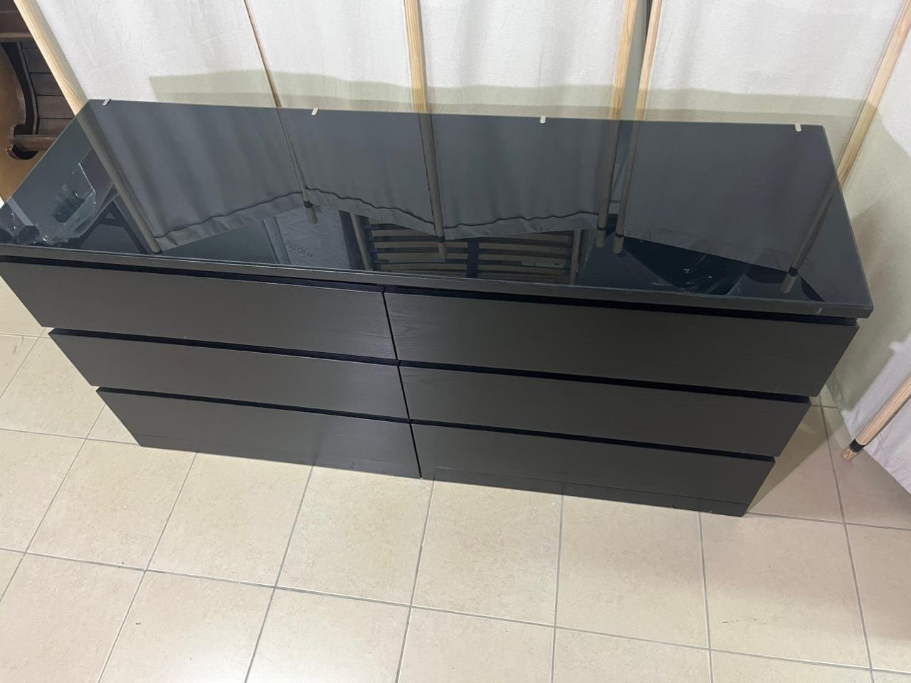 MALM Chest of 6 drawers, black-brown, 160x78 cm - Image 10