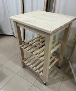 Kitchen trolley, birch, 58x50 cm