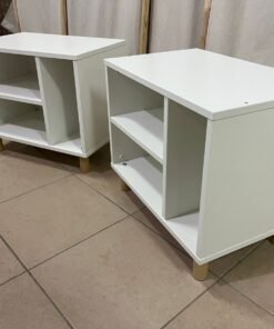 SMUSSLA Bedside Table/Shelf Unit, White