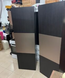 METOD High cabinet f built-in appliances, black-grey/Nickebo matt anthracite, 60x60x200 cm