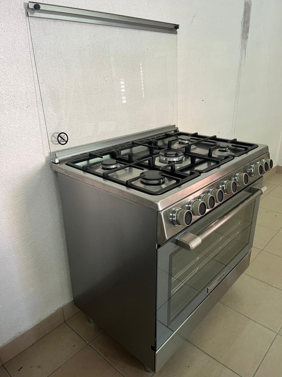 Glemgas freestanding gas hob, 90 x 60 cm, featuring 5 burners and a stainless steel body. - Image 13