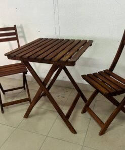 Two folding chairs for outdoor use from the IKEA ASKHOLMEN series