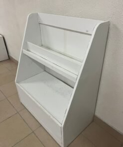 BERGIG book display unit with storage from IKEA in white
