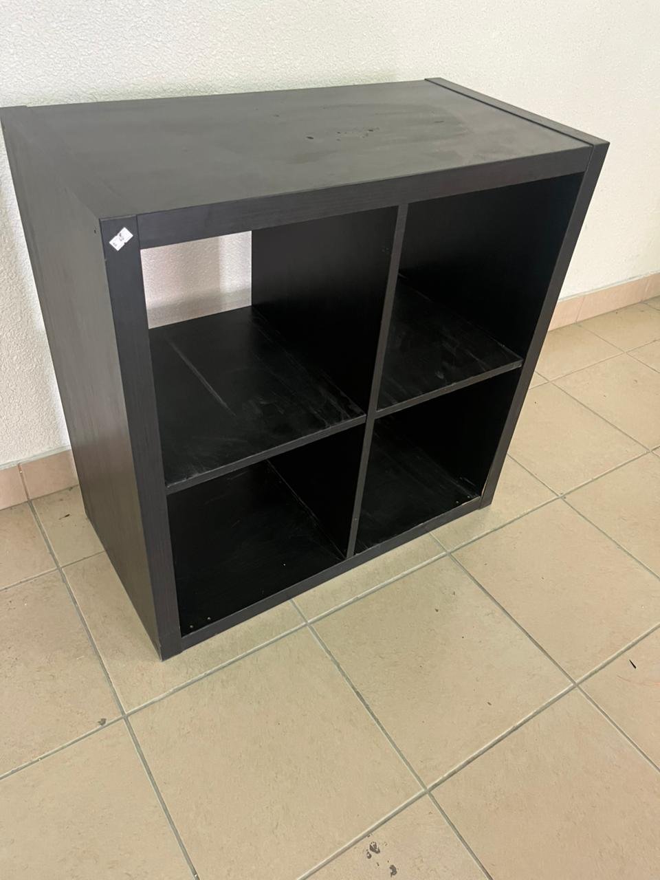 KALLAX shelving unit from IKEA in black and brown. - Image 2