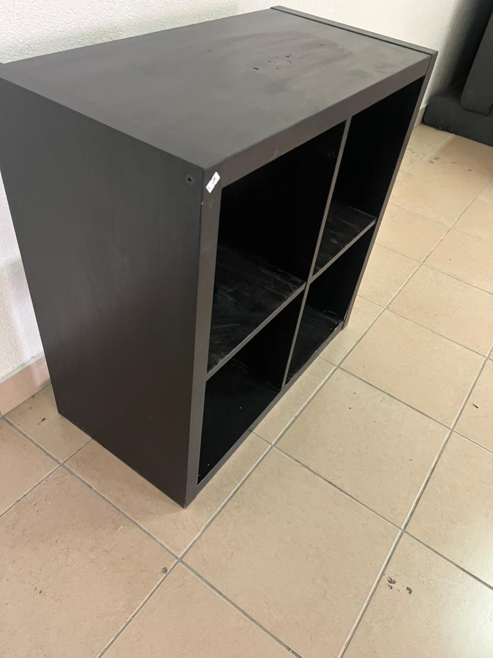 KALLAX shelving unit from IKEA in black and brown. - Image 3