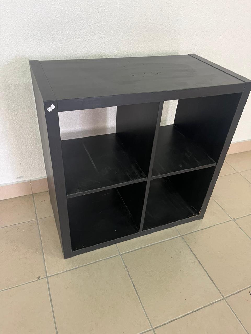 KALLAX shelving unit from IKEA in black and brown. - Image 5