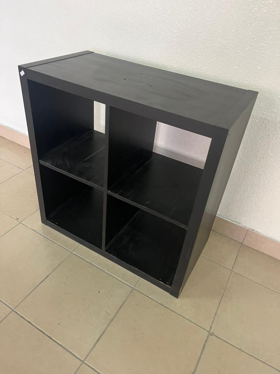 KALLAX shelving unit from IKEA in black and brown. - Image 7