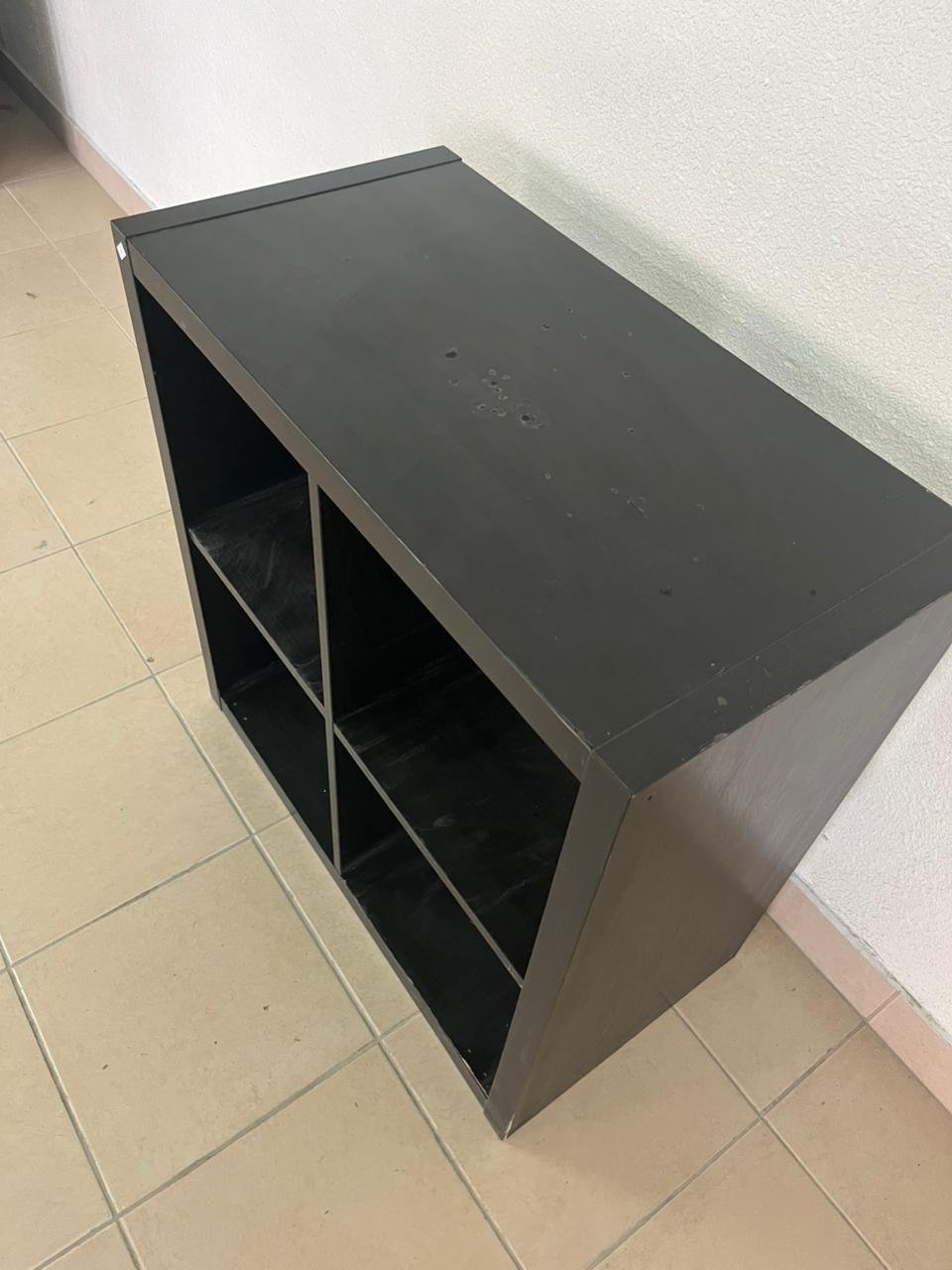 KALLAX shelving unit from IKEA in black and brown. - Image 8