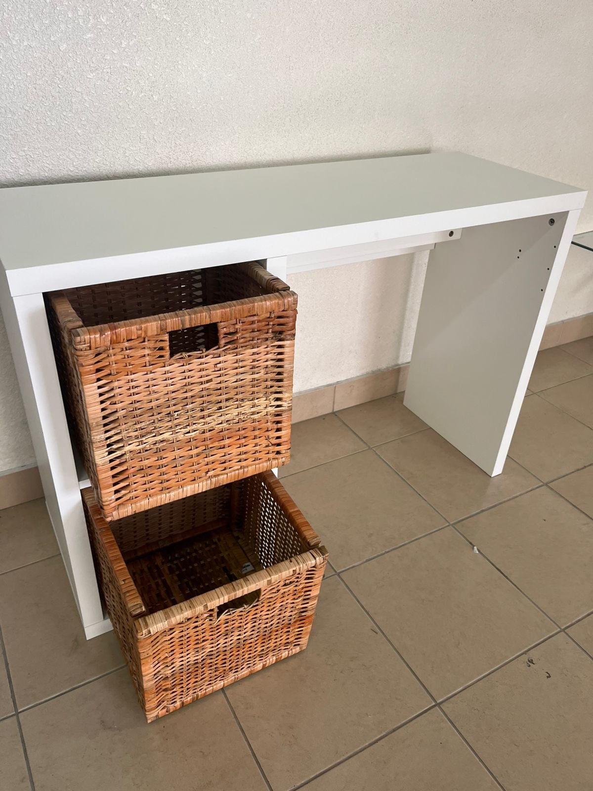 Desk with shelving unit from IKEA's KALLAX series - Image 9