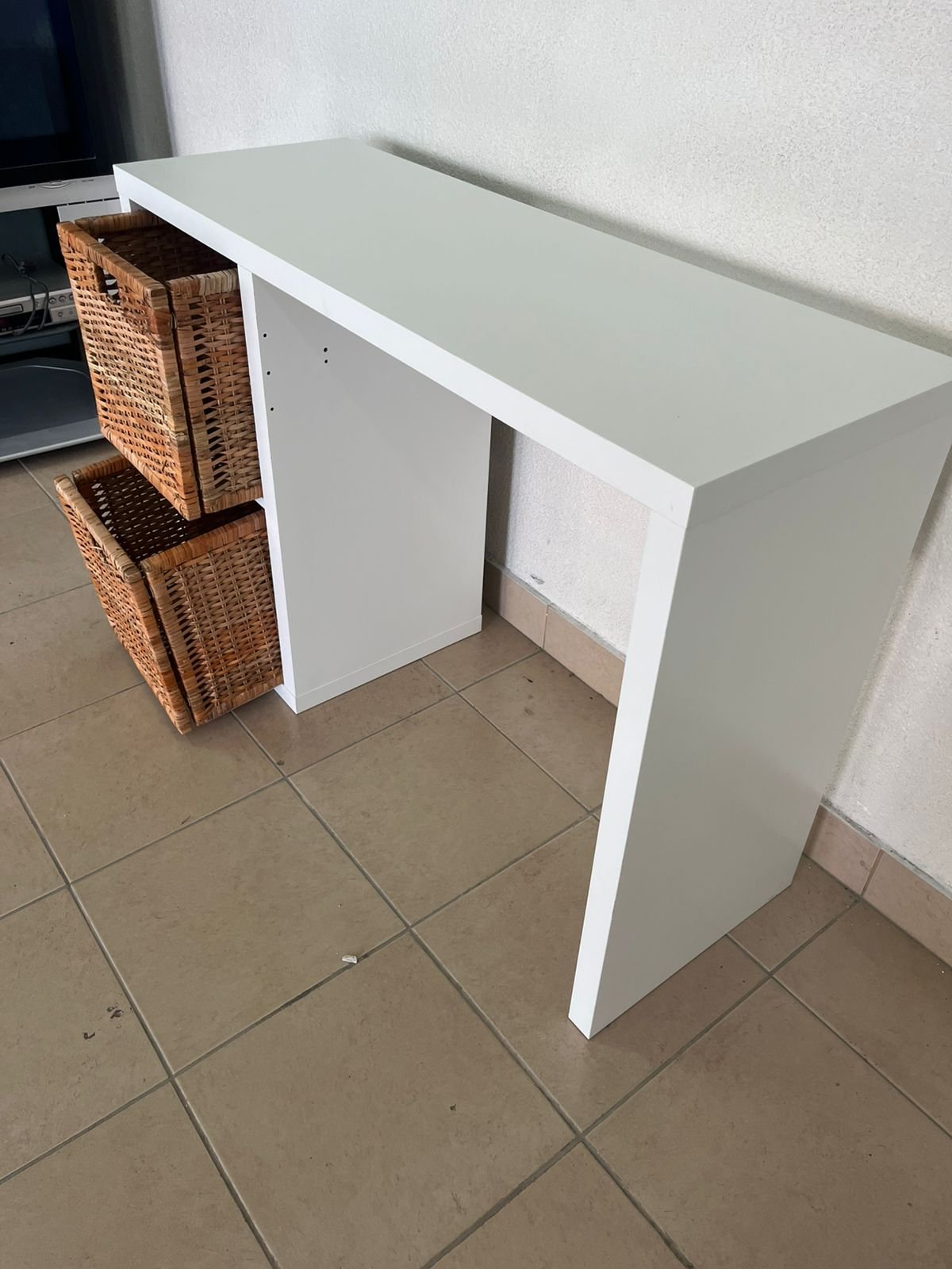 Desk with shelving unit from IKEA's KALLAX series - Image 12