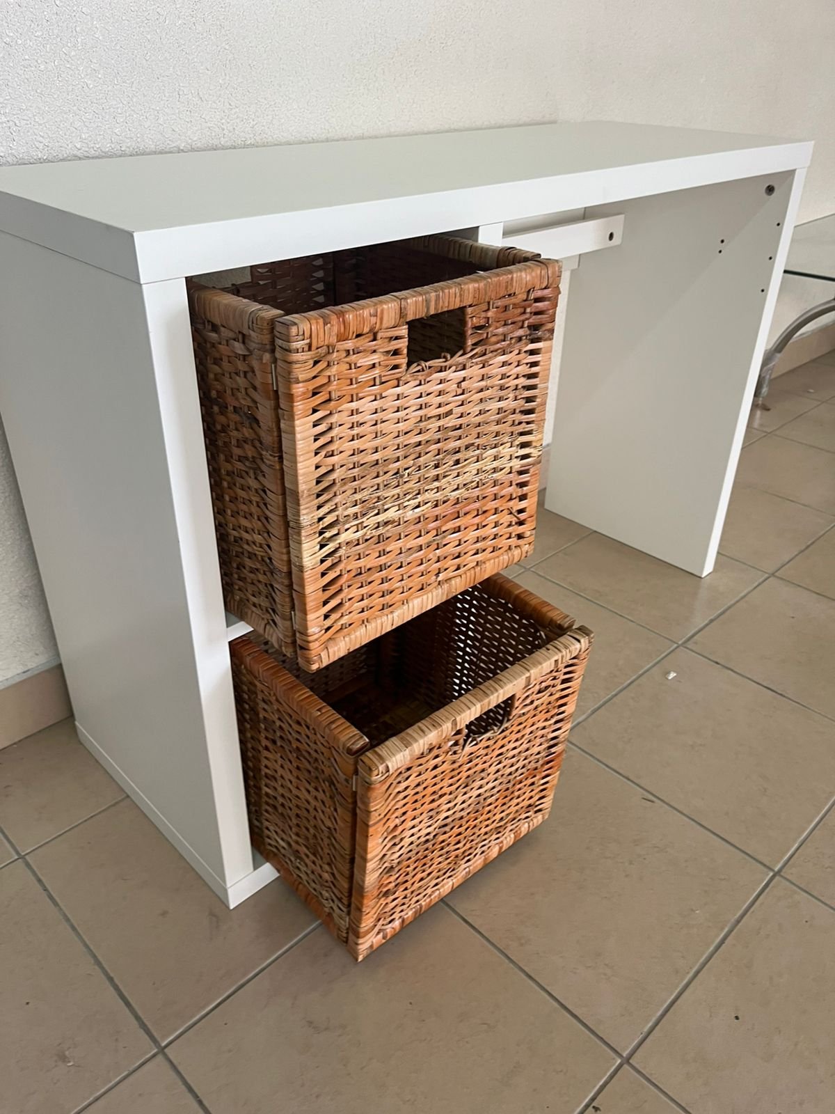 Desk with shelving unit from IKEA's KALLAX series - Image 13